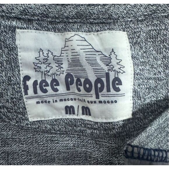 Free People Snowflake Henley Sz M - Picture 3 of 4